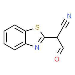 2-Benzothiazoleacetonitrile,alpha-formyl-(9CI) structure