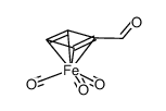 (cyclobutadienecarboxaldehyde)tricarbonyliron Structure