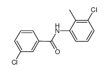 3-chloro-N-(3-chloro-2-methylphenyl)benzamide结构式