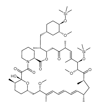 31,42-bis(trimethylsilylether)rapamycin Structure