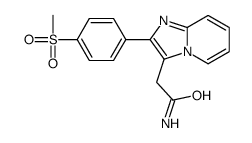 2-[p-(Methylsulfonyl)phenyl]imidazo[1,2-a]pyridine-3-acetamide Structure