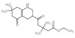 3-Quinolinepentanoicacid, 1,2,3,4,5,6,7,8-octahydro-b,b,7,7-tetramethyl-d,5-dioxo-, ethyl ester Structure