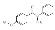 4-methoxy-N-methyl-N-phenyl-benzamide Structure