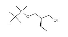 (R)-2-((tert-butyldimethylsilyloxy)methyl)butan-1-ol结构式