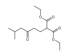 (5-methyl-3-oxo-hexyl)-malonic acid diethyl ester Structure