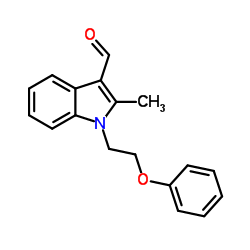 2-Methyl-1-(2-phenoxyethyl)-1H-indole-3-carbaldehyde Structure