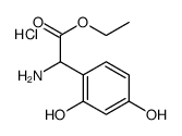 ethyl 2-amino-2-(2,4-dihydroxyphenyl)acetate,hydrochloride Structure