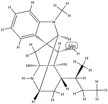 (17R)-4,21-Secoajmalan-17-ol structure