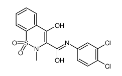 N-(3,4-Dichlorophenyl)-4-hydroxy-2-methyl-2H-1,2-benzothiazine-3- carboxamide 1,1-dioxide Structure