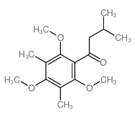 3-methyl-1-(2,4,6-trimethoxy-3,5-dimethyl-phenyl)butan-1-one结构式