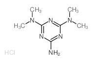 1,3, 5-Triazine-2,4,6-triamine, N,N,N,N-tetramethyl-, monohydrochloride structure