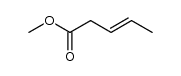 methyl cis/trans- pent-3-enoate结构式