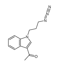 1-(1-(3-azidopropyl)-1H-indol-3-yl)ethan-1-one结构式