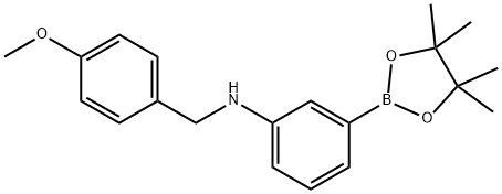 N-(4-Methoxybenzyl)-3-(4,4,5,5-tetramethyl-1,3,2-dioxaborolan-2-yl)aniline picture