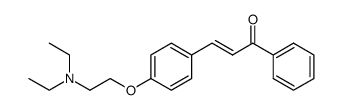 3-(4-(2-(diethylamino)ethoxy)phenyl)-1-phenylprop-2-en-1-one Structure