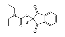 (2-methylsulfanyl-1,3-dioxoinden-2-yl) N,N-diethylcarbamate结构式
