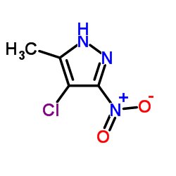 4-Chloro-5-methyl-3-nitro-1H-pyrazole结构式