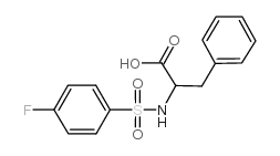 2-{[(4-氟苯基)磺酰基]氨基}-3-苯基丙酸结构式