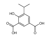 4-hydroxy-5-propan-2-ylbenzene-1,3-dicarboxylic acid结构式