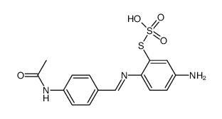 N1-(4-acetylamino-benzylidene)-2-sulfomercapto-p-phenylenediamine Structure