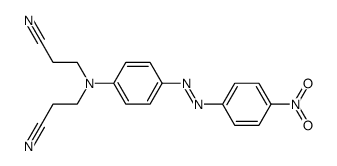 3,3'-[[4-[(4-nitrophenyl)azo]phenyl]imino]bispropiononitrile结构式