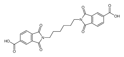 N,N'-hexamethylenedi(trimellitimidic acid) Structure