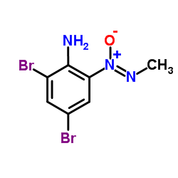 2,4-Dibromo-6-[(Z)-methyl-NNO-azoxy]aniline Structure