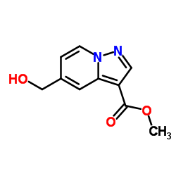 5-(羟甲基)吡唑并[1,5-a]吡啶-3-羧酸甲酯结构式