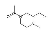 1-(3-ethyl-4-methylpiperazin-1-yl)ethanone结构式