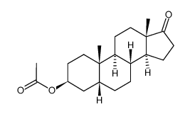 3β-乙酰氧基-5β-雄甾烷-17-酮结构式