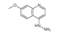 7-methoxy-4-hydrazinoquinoline结构式