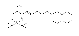 (4R,5S)-2,2-di-tert-butyl-4-((E)-pentadec-1-en-1-yl)-1,3,2-dioxasilinan-5-amine结构式