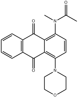 Acetamide, N-[9,10-dihydro-4-(4-morpholinyl)-9,10-dioxo-1-anthracenyl]-N-methyl- Structure