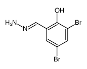 2,4-dibromo-6-(hydrazonomethyl)phenol Structure