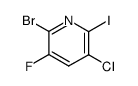 2-bromo-5-chloro-3-fluoro-6-iodopyridine结构式