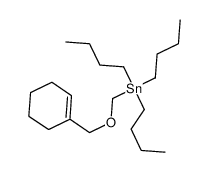 tributyl((cyclohex-1-en-1-ylmethoxy)methyl)stannane结构式
