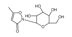 5-methyl-2-[(2R,3R,4S,5S,6R)-3,4,5-trihydroxy-6-(hydroxymethyl)oxan-2-yl]-1,2-oxazol-3-one结构式