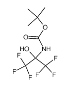 2-tert-butoxycarbonylamino-2-hydroxy-1,1,1,3,3,3-hexafluoropropane Structure