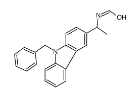 N-[1-(9-benzylcarbazol-3-yl)ethyl]formamide结构式