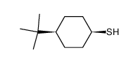 cis-[4-t-Butyl-cyclohexyl)]-mercaptan结构式