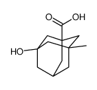 3-hydroxy-5-methyladamantane-1-carboxylic acid结构式