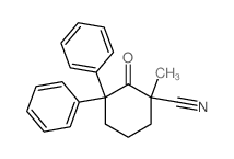 Cyclohexanecarbonitrile,1-methyl-2-oxo-3,3-diphenyl-结构式