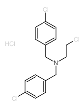 2-chloro-N,N-bis[(4-chlorophenyl)methyl]ethanamine structure