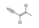 (E)-2,3-Dichloro-2-butenenitrile structure