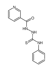 N-phenyl-2-(pyridin-3-ylcarbonyl)hydrazinecarbothioamide结构式