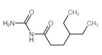 N-carbamoyl-4-ethyl-hexanamide结构式