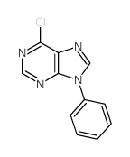 6-氯-9-苯基-9H-嘌呤结构式