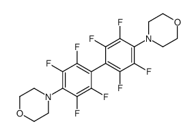 4-[2,3,5,6-tetrafluoro-4-(2,3,5,6-tetrafluoro-4-morpholin-4-ylphenyl)phenyl]morpholine Structure