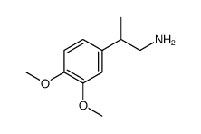 3,4-dimethoxy-beta-methylphenethylamine Structure
