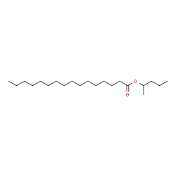 Hexadecanoic acid, 1-Methylbutyl ester structure